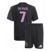 Maillot de foot Inter Miami Rodrigo De Paul #7 Extérieur vêtements enfant 2025-26 Manches Courtes (+ pantalon court)